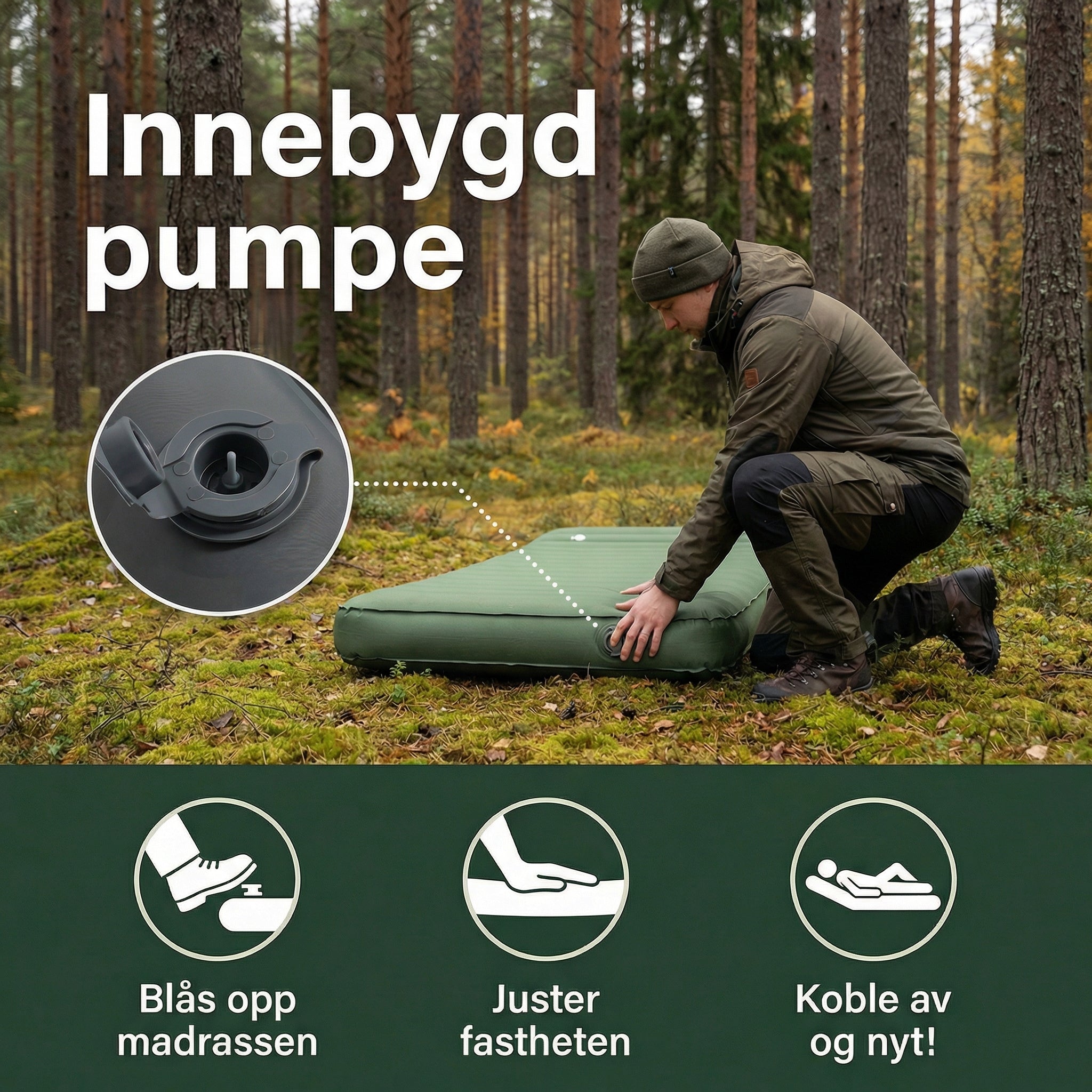 NordicSafe Ultralett Luftmadrass
