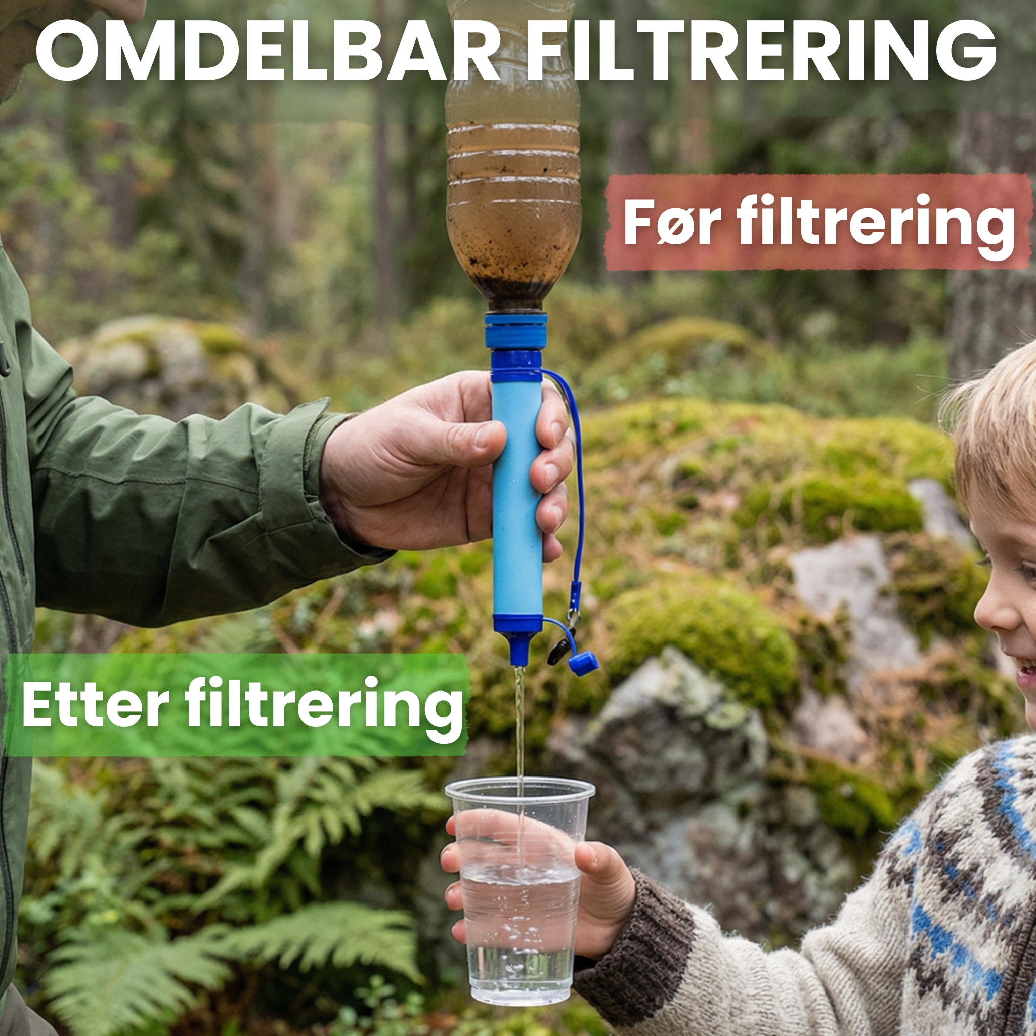 Nødvannfilteret - Alltid tilgang til rent drikkevann
