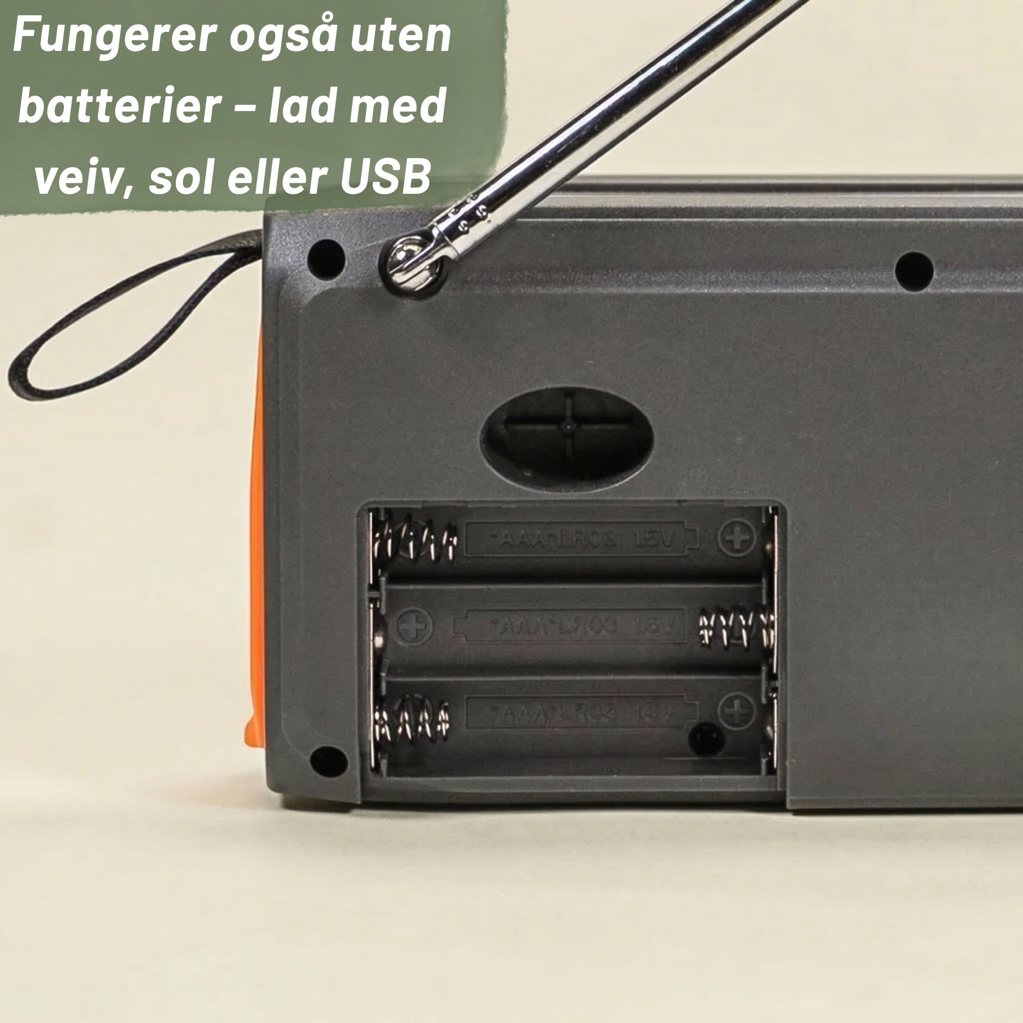 Nødradio – 4500 mAh DAB/DAB+ & Bluetooth