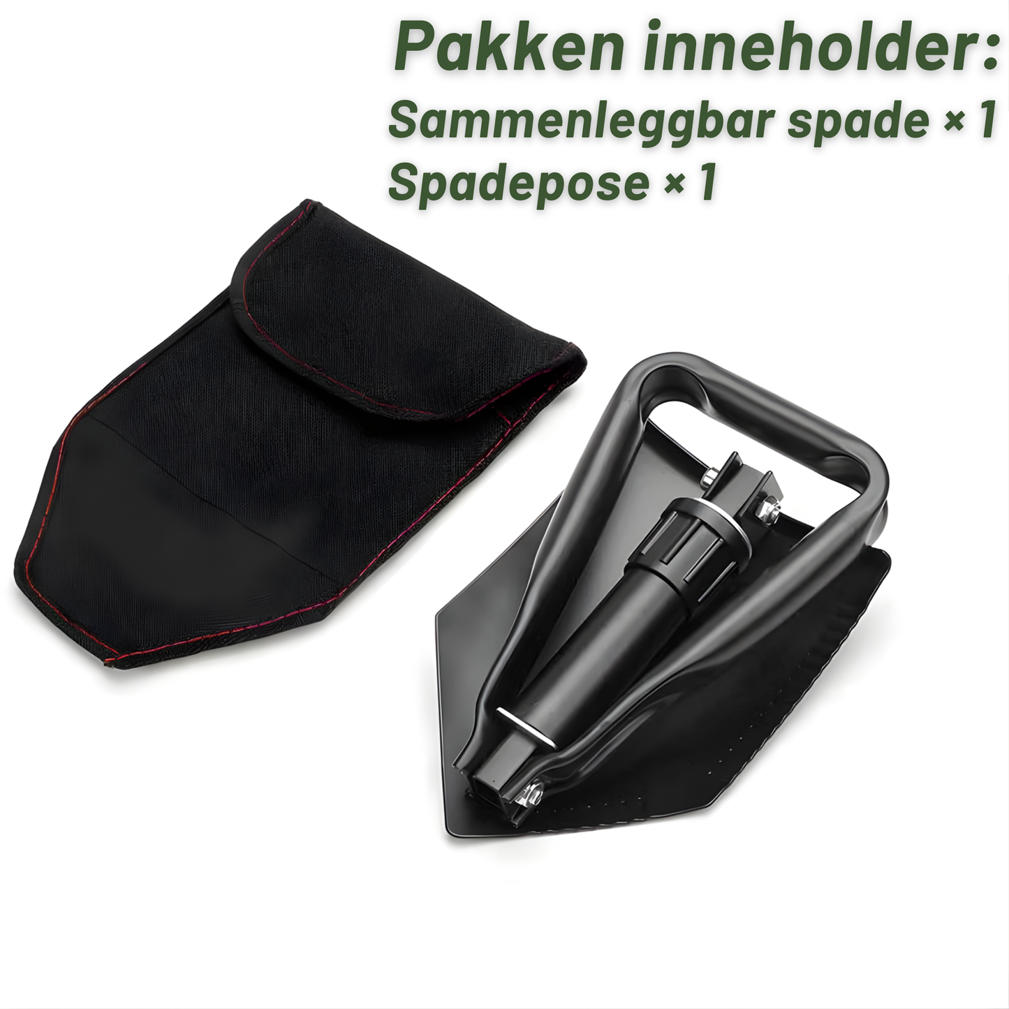 Sammenleggbar spade – kompakt design