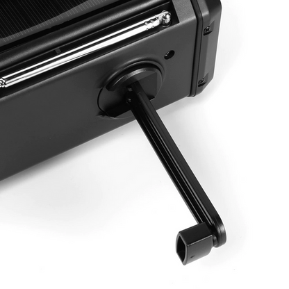 Nødradio - 10 000 mAh powerbank, lampe og sveivgenerator